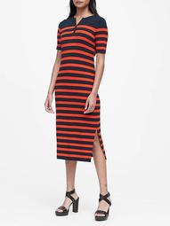 Stripe Henley Knit Dress