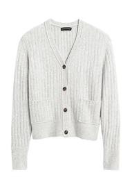 Aire Cropped Cardigan Sweater