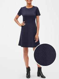 Fit and Flare Dress in Ponte
