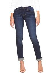 Mid Rise Straight Cuff Jeans