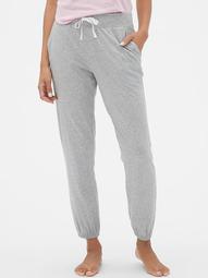Print Joggers in Cotton-Modal
