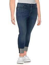 Plus Alina Wide-Cuff Ankle Jeans