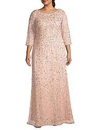 Plus Embellished Gown