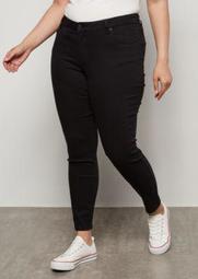 Plus Ultra Stretch Black Mid Rise Jeggings