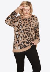 Leopard Print Sweater by ellos®