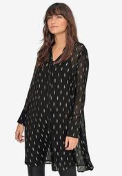 Sheer Lurex Patterned Tunic by ellos®