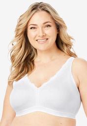 Total Comfort Wireless Lace Trim Bra by Comfort Choice®