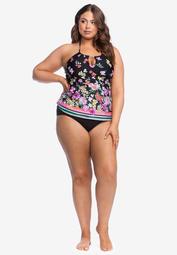 Keyhole Tankini Top by Kenneth Cole Reaction