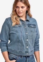 Embroidered Jean Jacket by ellos®