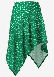 Mixed-Print Asymmetrical Skirt by ellos®