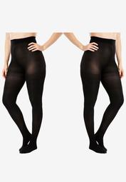 2-Pack Semi-Sheer Smoothing Tights by Comfort Choice®