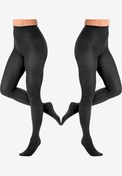 2-Pack Opaque Tights by Comfort Choice®
