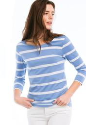 Striped Boatneck Tee by ellos®
