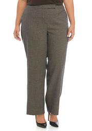 Plus Size Houndstooth Pants