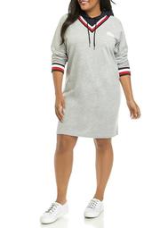 Plus Size 2 Front Hoodie Dress