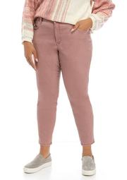 Plus Size Pigment Dyed Skinny Jeans