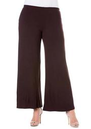 Plus Size Comfortable Solid Color Palazzo Pants
