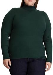 Plus Size Ribbed Turtleneck Sweater