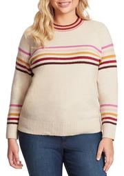 Plus Size Rai Multi Stripe Sweater