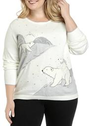 Plus Size Polar Bear Sweater