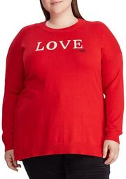 Plus Size Love Knit Cotton Blend Sweater