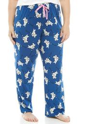 Plus Size Polar Bear Pajama Pants