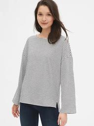 Relaxed Stripe Boatneck T-Shirt