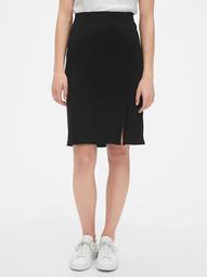 Softspun Side-Slit Pencil Skirt