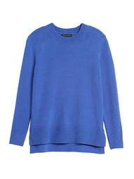 Super Soft Cotton Hi-Low Hem Sweater