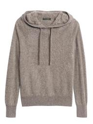 Brushed Cashmere Sweater Hoodie