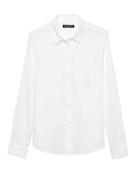 Quinn Straight-Fit Linen-Cotton Shirt