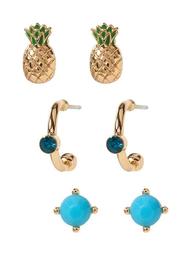 Pineapple Stud Earrings Pack
