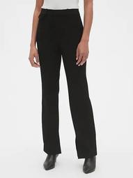 High Rise Slim Boot Pants with Ankle Slit