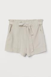 H&M+ Paper-bag Shorts