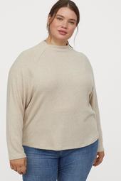 H&M+ Stand-up Collar Top