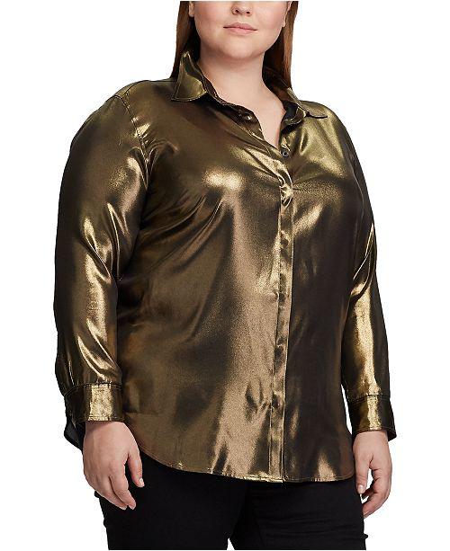 satin shirt dress plus size