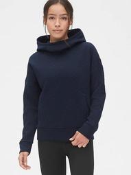 GapFit Jacquard Quilted Pullover Hoodie