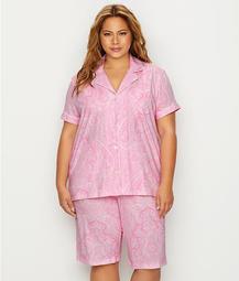 Plus Size Cotton Bermuda Pajama Set