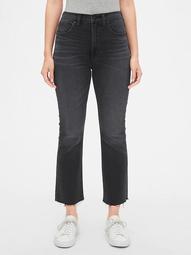 High Rise Crop Boot Jeans with Secret Smoothing Pockets