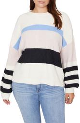 Playful Stripe Shaker Stitch Sweater
