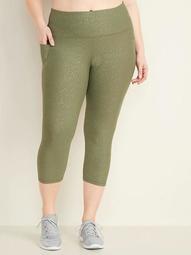 High-Waisted Elevate Powersoft Cropped Plus-Size Leggings