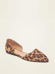 Pointy-Toe D'Orsay Flats for Women