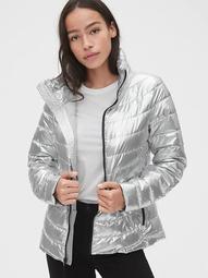 ColdControl Lightweight Metallic Puffer Jacket