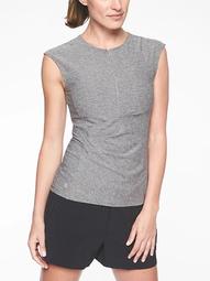 Pacifica Wrap Front Heather Tank
