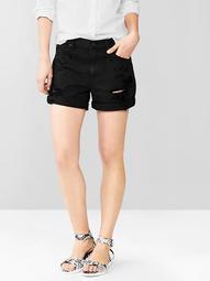 1969 destroyed sexy boyfriend denim shorts