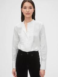 Pleated Oxford Shirt