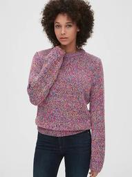 Multicolor Marled Crewneck Sweater