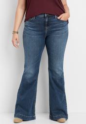 plus size Silver Jeans Co.&reg; high rise medium wash flare jean