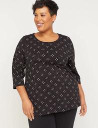Dotted Suprema 3/4-Sleeve Top