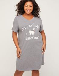 Alpaca Scarf Sleepshirt